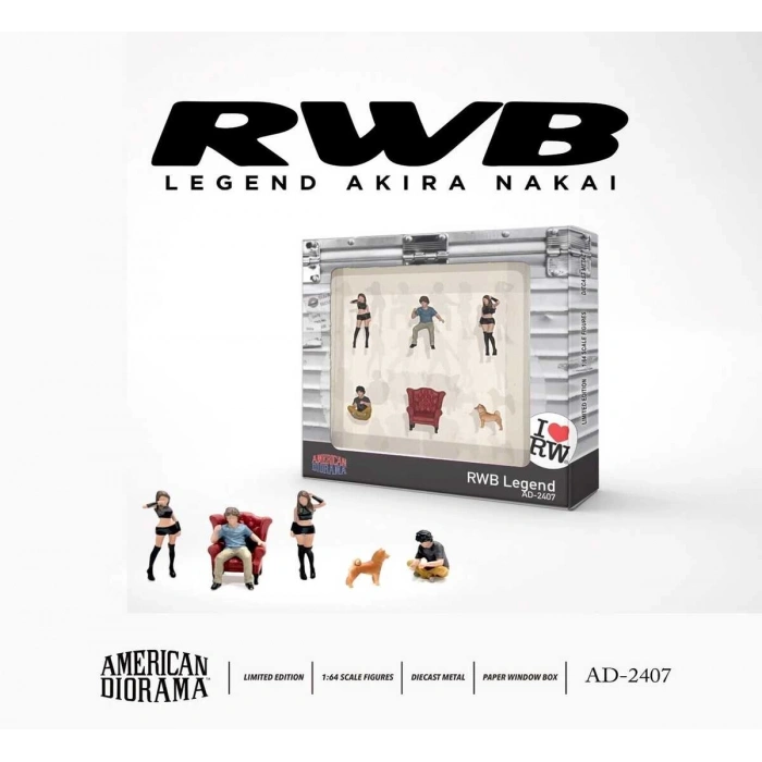 American Diorama 1/64 Figure Set: RWB Legend AD-2407