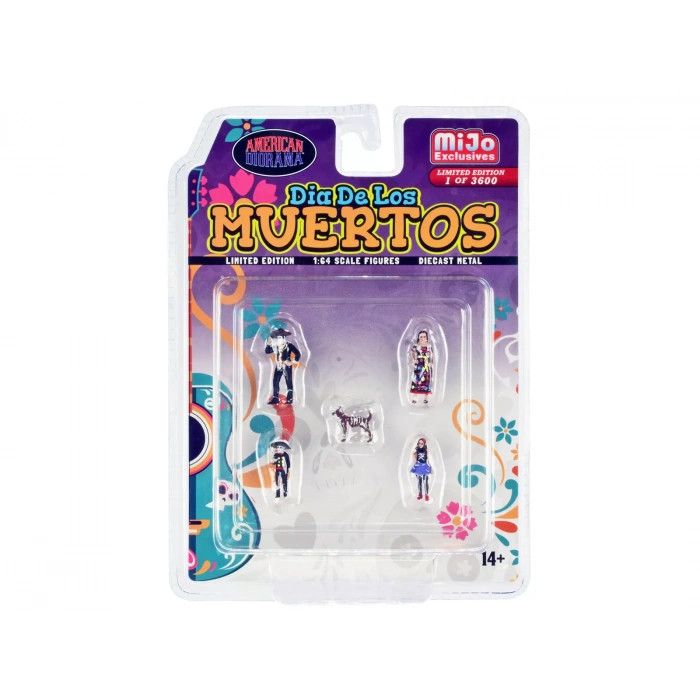 American Diorama AD-76509MJ Dia de los Muertos 5 Parça Diecast Set 1/64 Scale