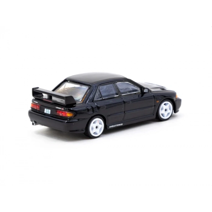 Tarmac Works 1/64 Mitsubishi Lancer GSR Evolution III Black - GLOBAL64 T64G-050-BK