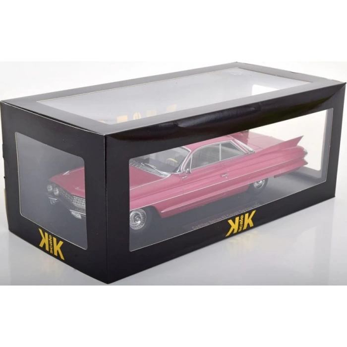 KK SCALE 1/18 Cadillac Coupe DeVille Series 62 1961 Rose Metallic
