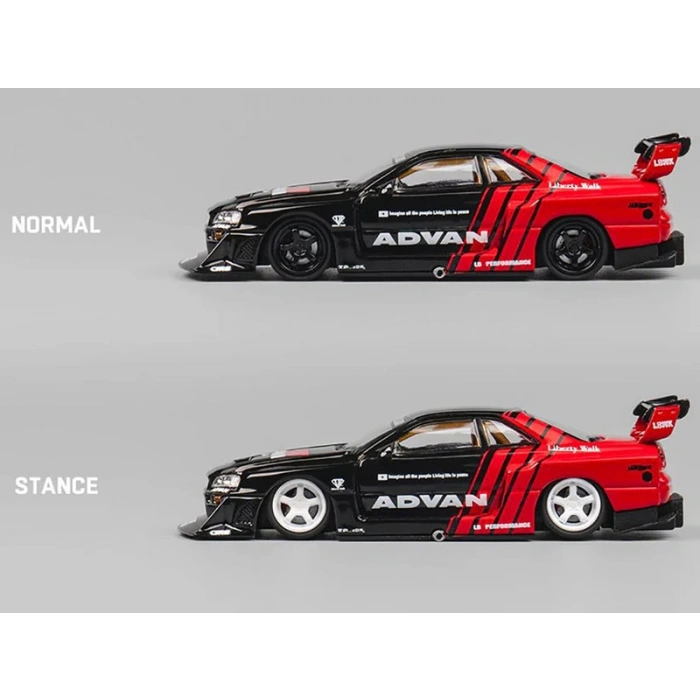CM Model 1/64 Nissan Skyline LB-ER34 Super Silhouette RHD (Right Hand Drive) ADVAN