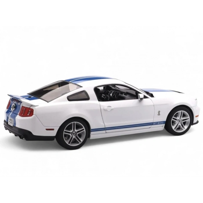 GreenLight 1/18 2011 Shelby GT500 - Performance White with Grabber Blue Stripes