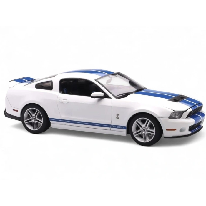 GreenLight 1/18 2011 Shelby GT500 - Performance White with Grabber Blue Stripes