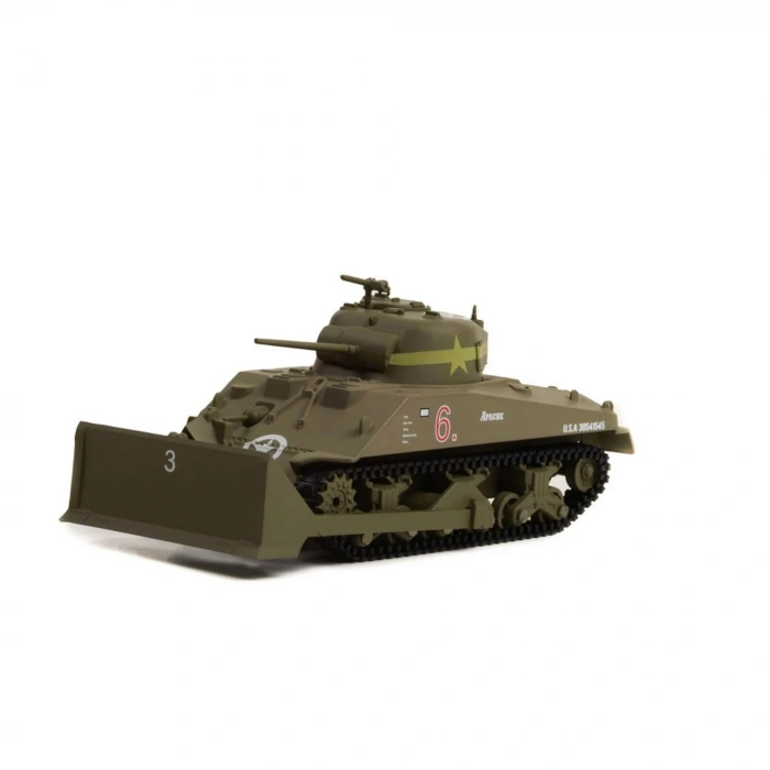 Greenlight 1/64 1944 M4 Sherman Dozer Tank w/ Bulldozer Blade, U.S. Army WWII