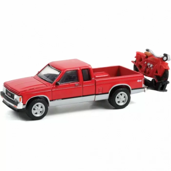 Greenlight 1/64 1991 GMC Sonoma With 1920 India Scout , Indian Motorcycle