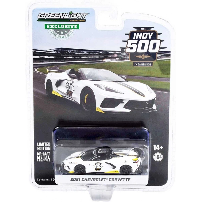 Greenlight 1:64 2021 Chevrolet Corvette C8 Stingray Convertible - 105th Running of the Indianapolis 500 Official Pace Car