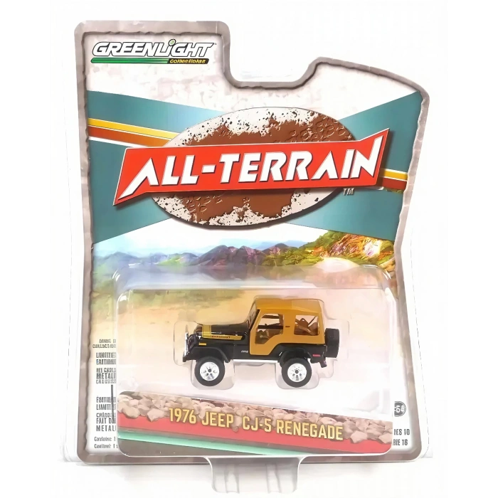 Greenlight 1/64 All-Terrain Series 16- 1976 Jeep CJ-5 Renegade 35290-C
