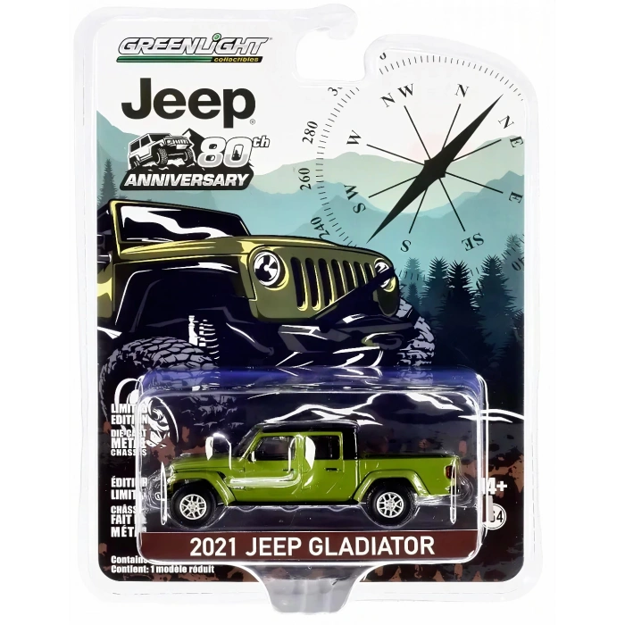 Greenlight 1:64 Anniversary Collection 2021 Jeep Gladiator - Jeep 80th Anniversary Edition