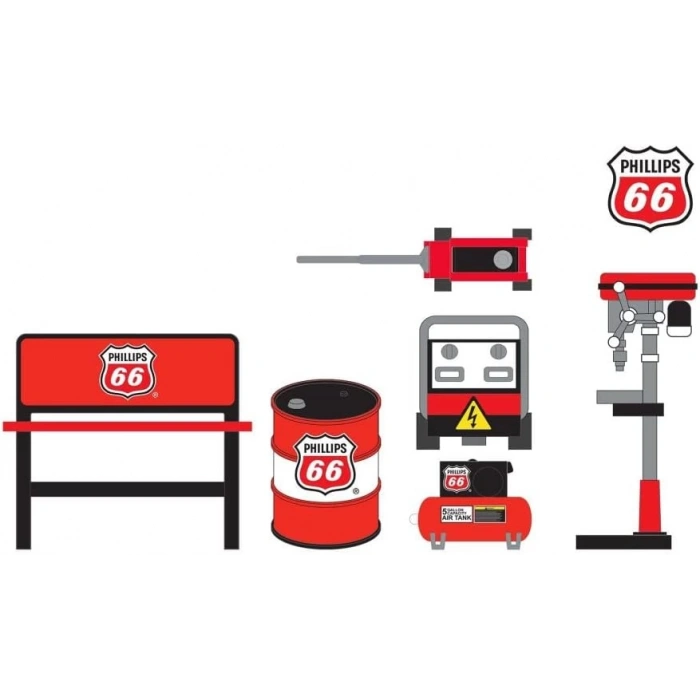 Greenlight 1/64 Auto Body Shop - Shop Tool Accessories Series 5 - Phillips 66