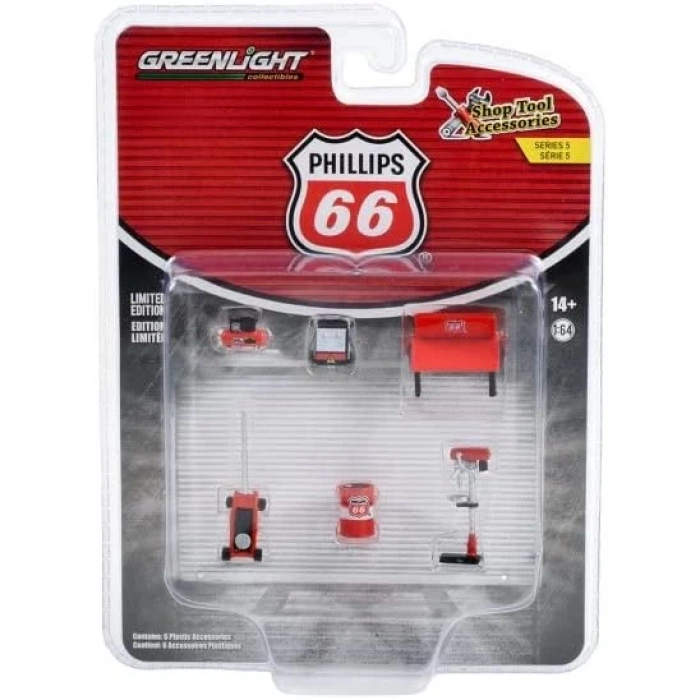 Greenlight 1/64 Auto Body Shop - Shop Tool Accessories Series 5 - Phillips 66