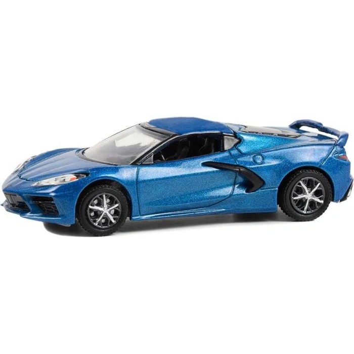 Greenlight 1/64 Barrett-Jackson Scottsdale Edition Series 12- 2020 Chevy Corvette C8 Stingray 2LT Rapid Blue Metallic 37290-E