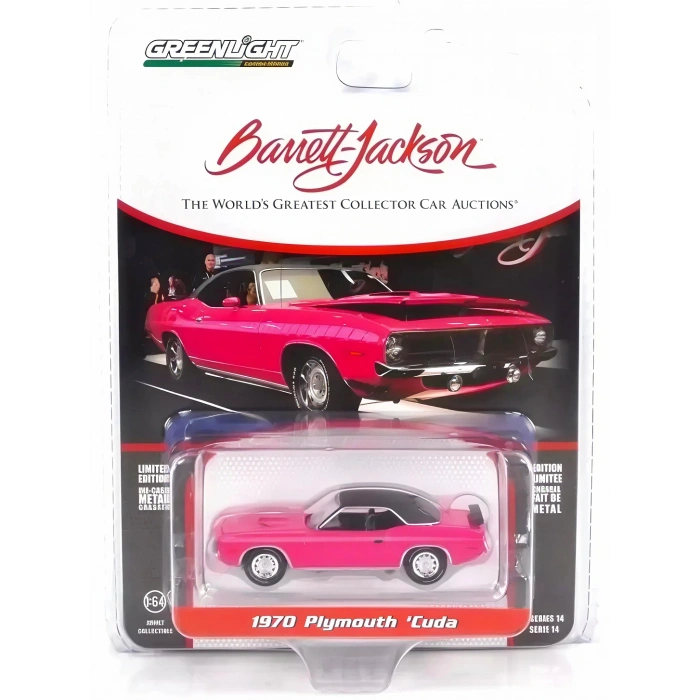 Greenlight 1/64 Barrett-Jackson Series 14- 1970 Plymouth Cuda 37310-D