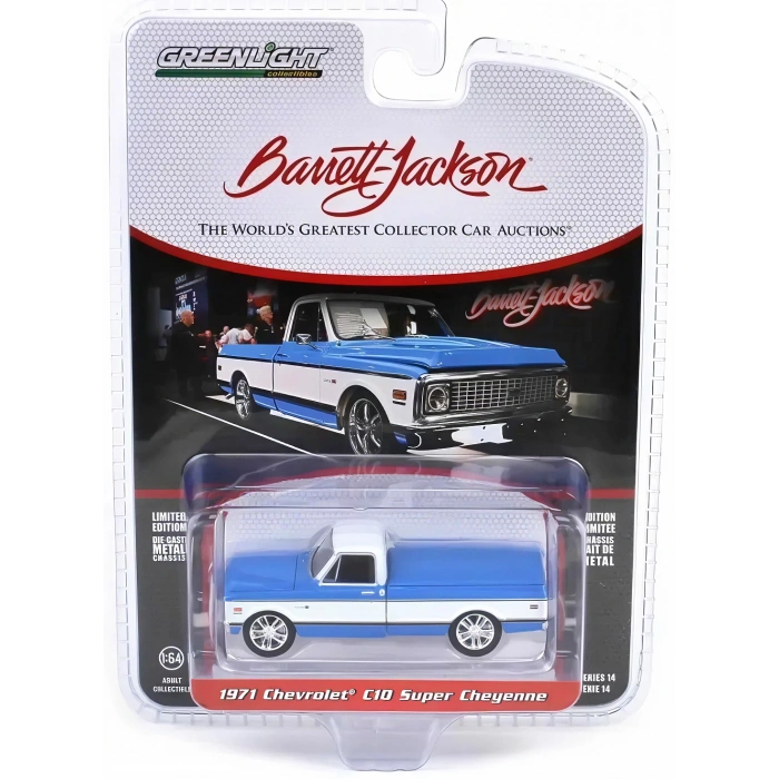 Greenlight 1/64 Barrett-Jackson Series 14- 1971 Chevrolet C10 Super Cheyenne 37310-E