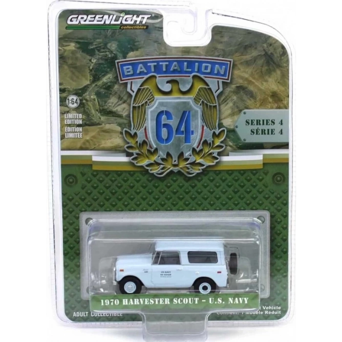 Greenlight 1/64 Battalion 64 Series 4- 1970 Harvester Scout - U.S. Navy