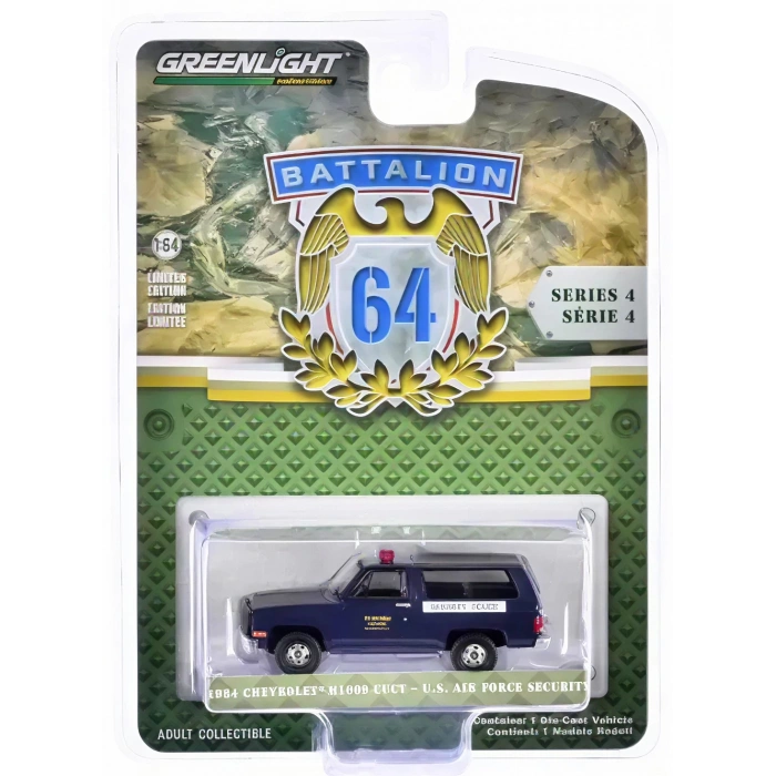 Greenlight 1/64 Battalion 64 Series 4- 1984 Chevrolet M1009 CUCV - US Air Force Security Police