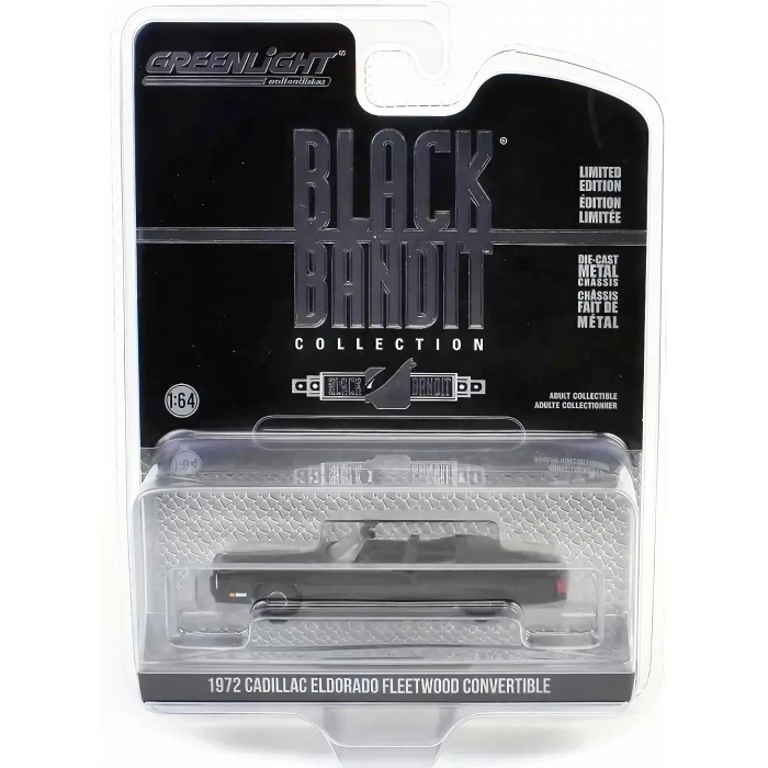 Greenlight 1/64 Black Bandit Series 29 - 1972 Cadillac Eldorado Fleetwood Convertible Solid Pack