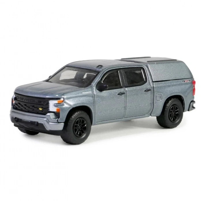 Greenlight 1/64 Blue Collar Collection Series 13- 2023 Chevrolet Silverado 1500 Custom Pickup Camper 35280-F