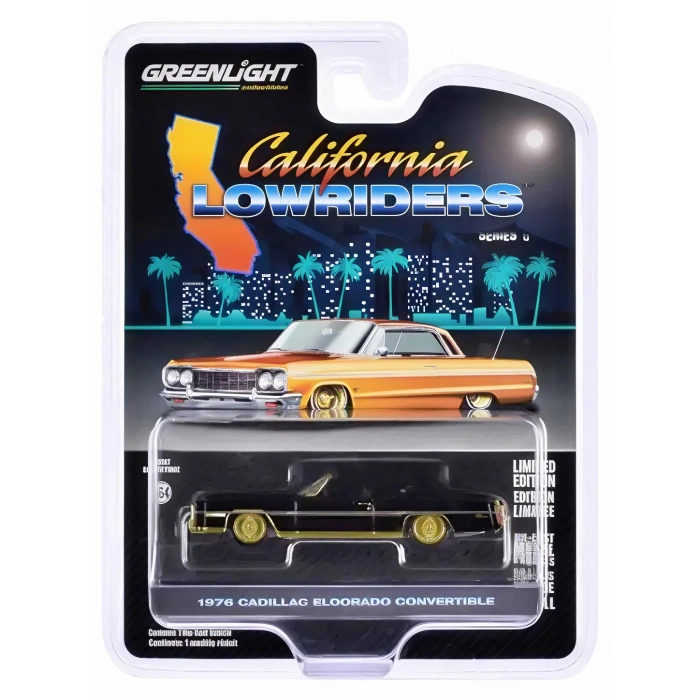 Greenlight 1/64 California Lowriders Series 6- 1976 Cadillac Eldorado Convertible 63070-F