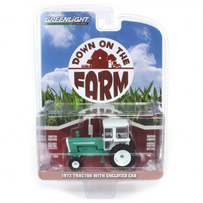 Greenlight 1/64 Down on the Farm Series 9- 1973 Tractor with Enclosed Cab