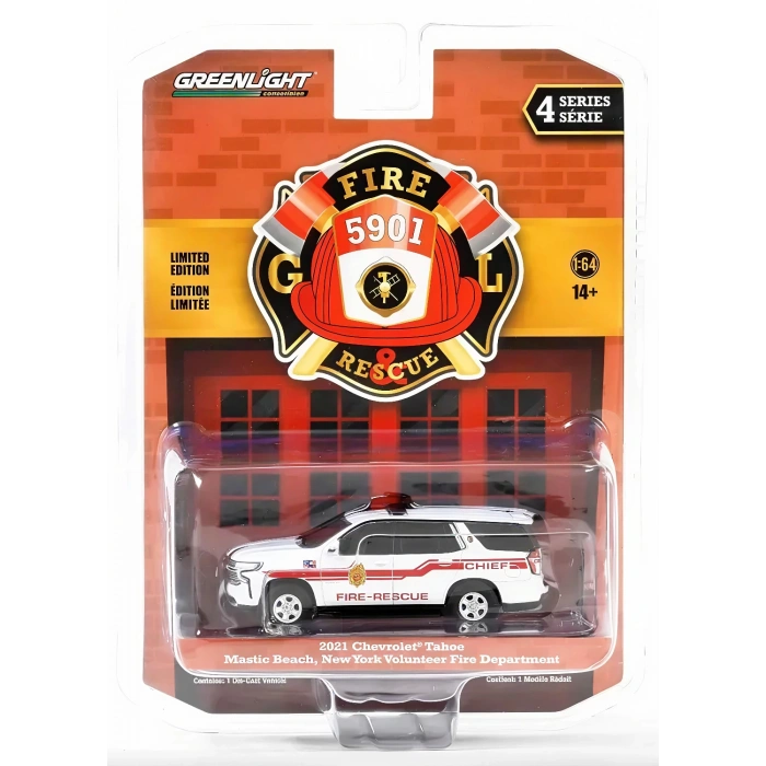 Greenlight 1/64 Fire & Rescue Series 4- 2021 Chevrolet Tahoe 67050-F