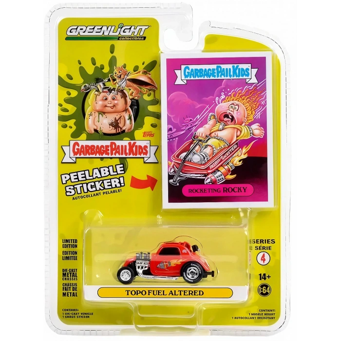 Greenlight 1:64 Garbage Pail Kids Series 4 Topo Fuel Altered 54070-E