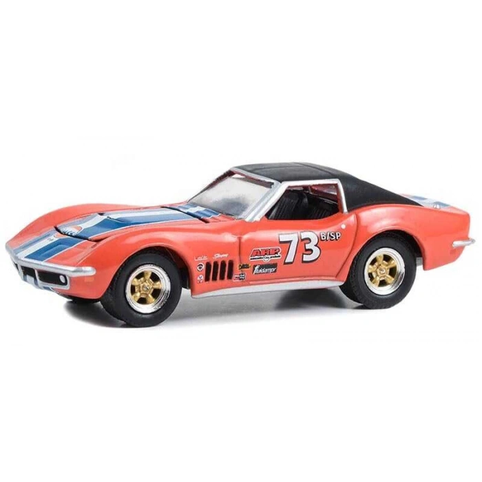 Greenlight 1/64 Gulf Oil Special Edition Series 1- 1969 Chevy Corvette #73