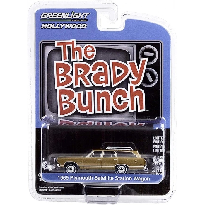 Greenlight 1/64 Hollywood Series 29- Carol Brady’s 1969 Plymouth Satellite Station Wagon – The Brady Bunch (TV Series, 1969-74)