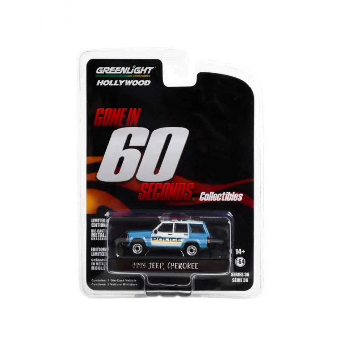 Greenlight 1:64 Hollywood Series 36- 1995 Jeep Cherokee - San Pedro Police - Gone in Sixty Seconds