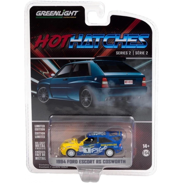 Greenlight 1:64 Hot Hatches 1994 Ford Escort RS Cosworth vehicle
