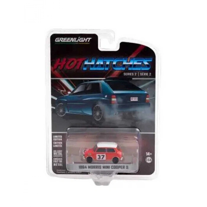 Greenlight 1:64 Hot Hatches Series 2 - 1964 Morris Mini Cooper S - 1964 Monte Carlo Rally