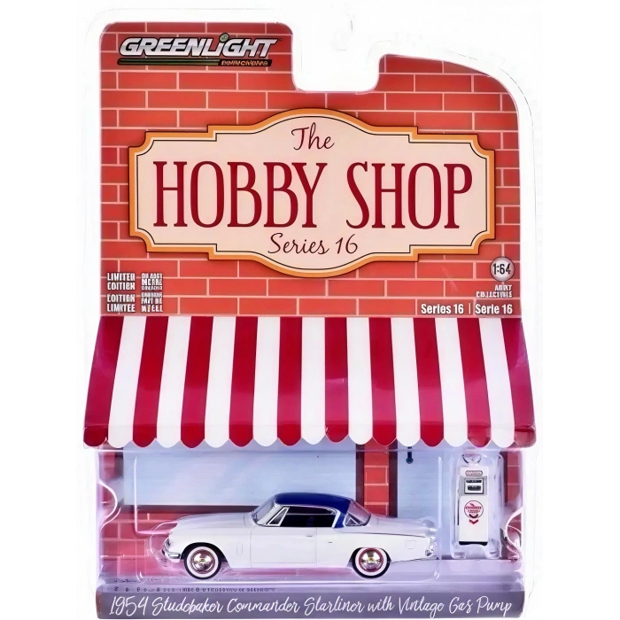 Greenlight 1/64 The Hobby Shop Series 16 - 1954 Studebaker Commander Starliner with Vintage