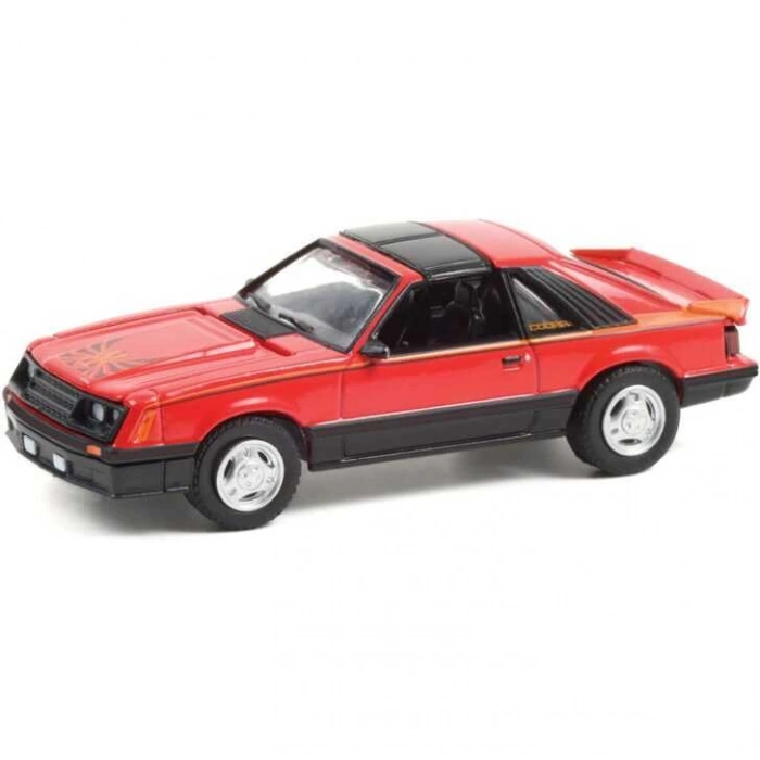 Greenlight Muscle Series 25•1981 Ford Mustang Cobra in Bright Red 13300-C