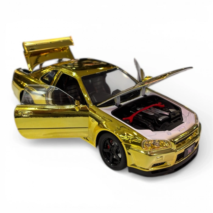 Hobbiez World 1/24 Nissan GTR R34 - Gold