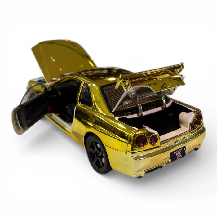 Hobbiez World 1/24 Nissan GTR R34 - Gold