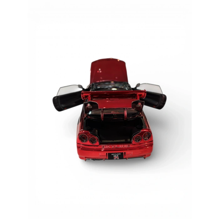 Hobbiez World 1/24 Nissan GTR R34 - Metallick Red/Black
