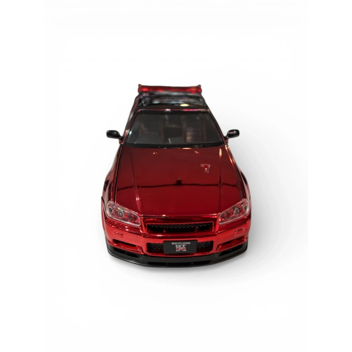 Hobbiez World 1/24 Nissan GTR R34 - Metallick Red/Black