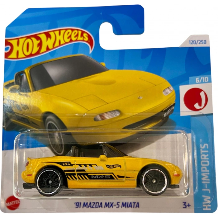 Hot Wheels (2024) 91 Mazda MX-5 Miata (Sarı)