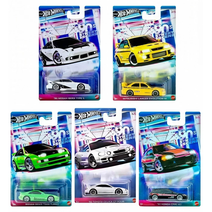 Hot Wheels 90s Street Scene Set
