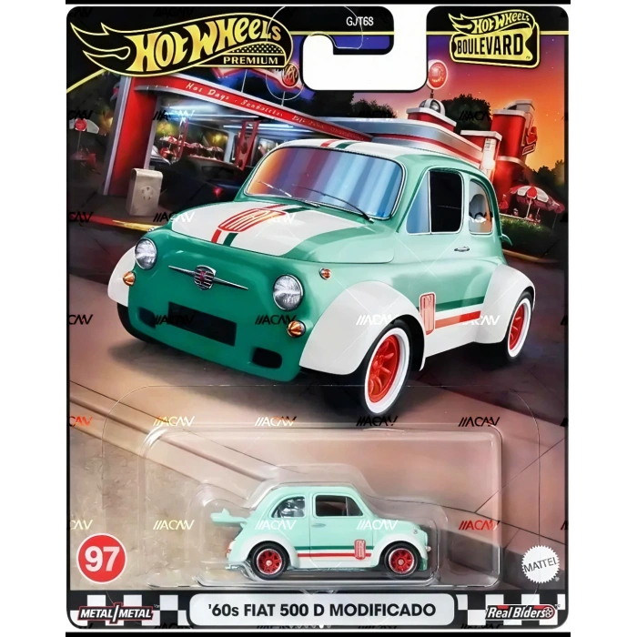 Hot Wheels Boulevard 2024 Mix2 - 60s FIAT 500D Modificado