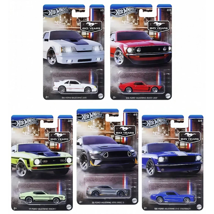 Hot Wheels Mustang 60 Years Set GRT01FM