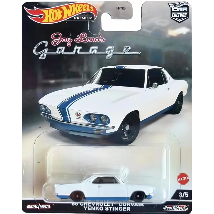 Hot Wheels Premium 66 chevrolet Corvair Yenko Stinger Jay Lenos Garage