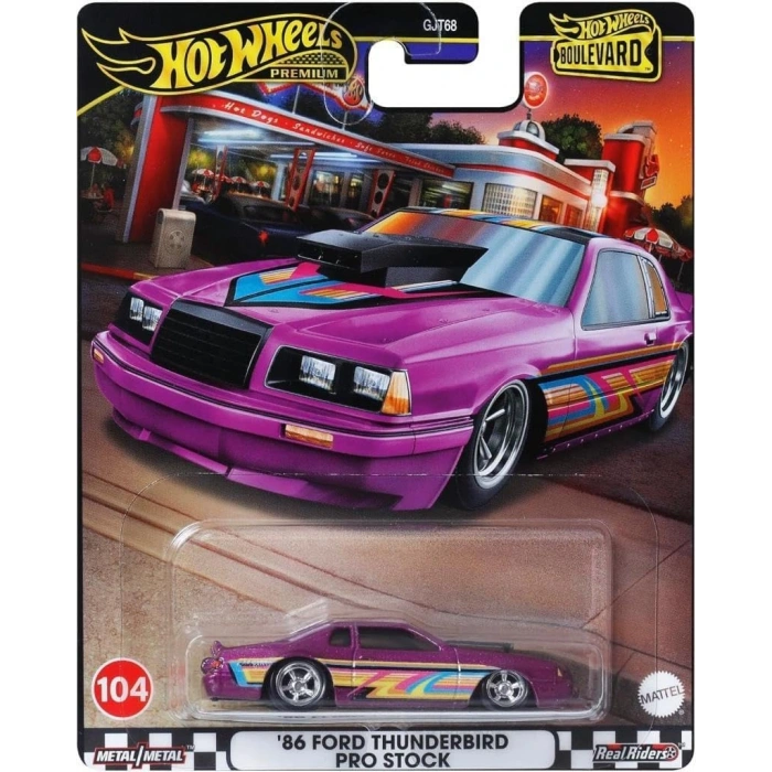 Hot Wheels Premium Boulevard 86 Ford Thunderbird Pro Stock