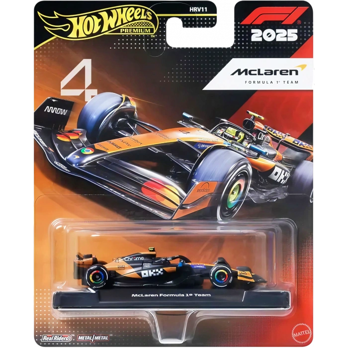 Hot Wheels Premium Formula 1  McLaren Formula 1 Team (#4) HRV11 - JKD88