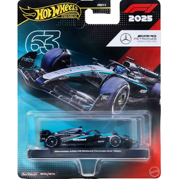 Hot Wheels Premium Formula 1 Mercedes-Amg Petronas Formula One Team (#63) HRV11 - JKD80