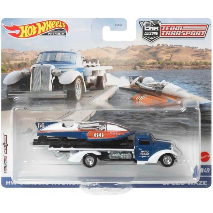 Hot Wheels Premium HCR31 Team Transport HW Classic Hydroplane/Speed Waze