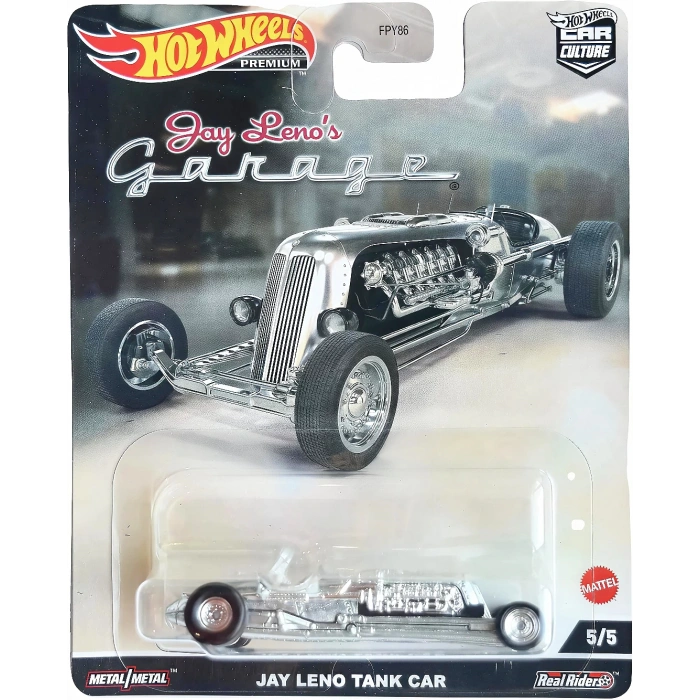 Hot Wheels Premium Jay Leno Tank Car Jay Lenos Garage