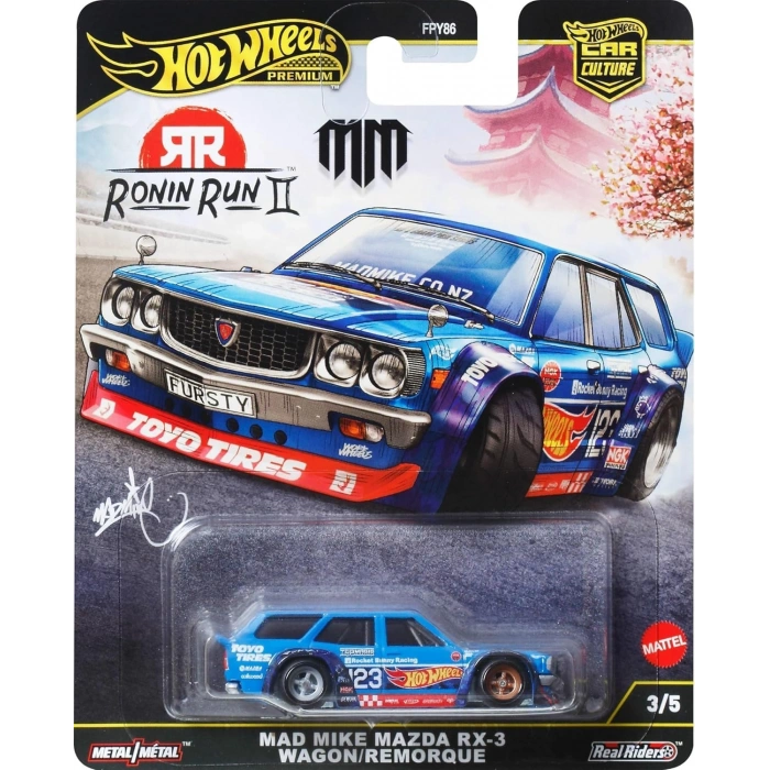 Hot Wheels Premium Ronin Run II - Mad Mike Mazda RX-3 Wagon