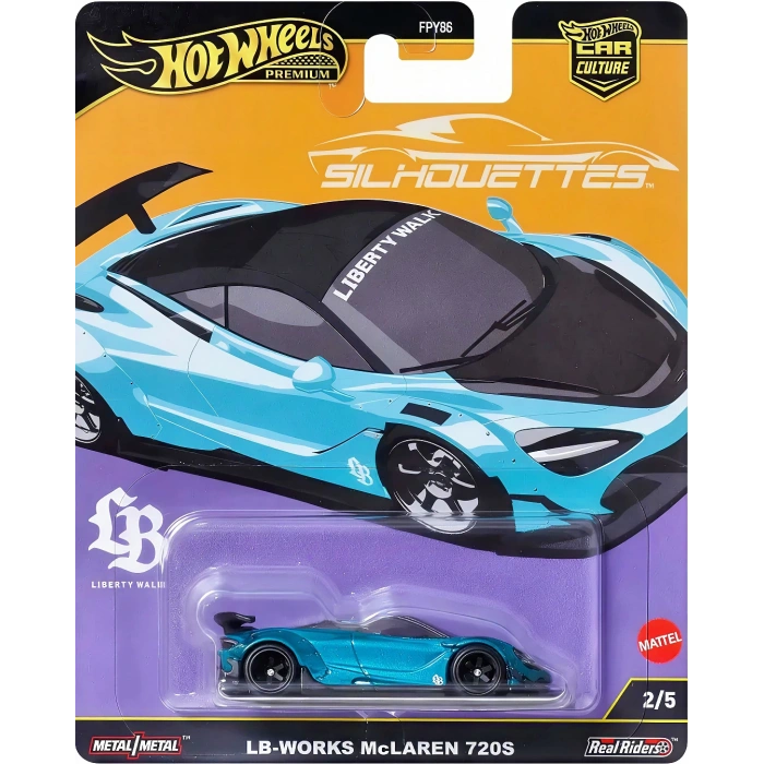 Hot Wheels Premium Silhouettes LB-WORKS Mclaren 720S