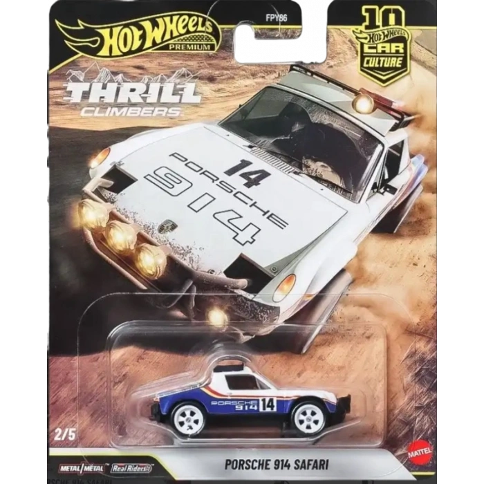 Hot Wheels Premium Thrill Climbers - Porsche 914 Safari
