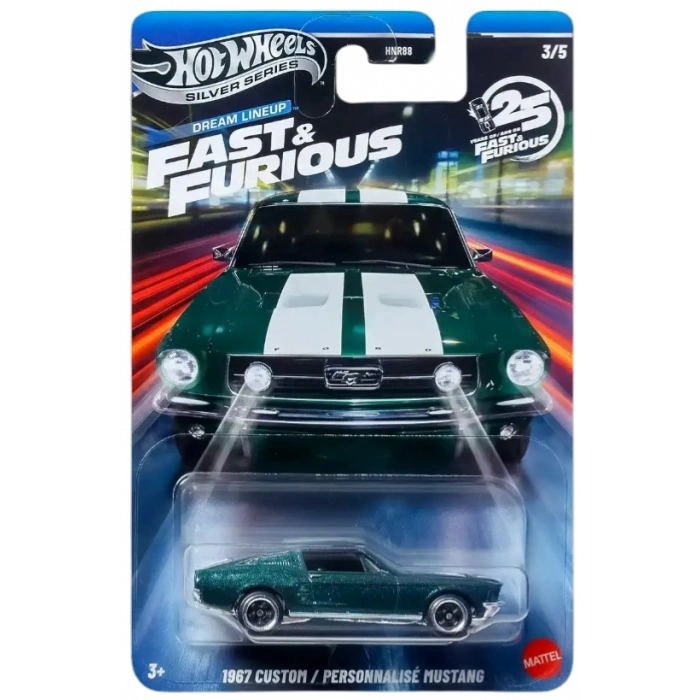 Hot Wheels Silver Series Dream Lineup Fast Furious - 67 Custom Mustang